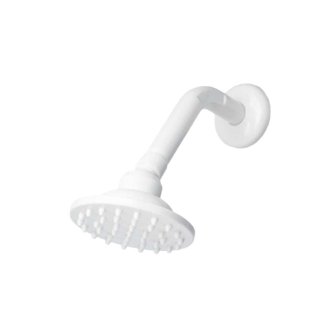 Regadera para Bano Plastica 4 Pulgadas Blanca Griven