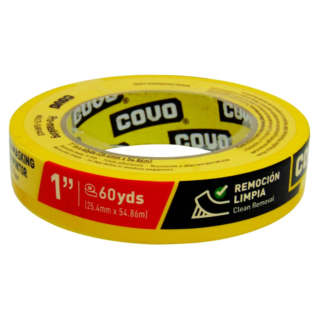 Tirro Amarillo para Pintar 1 Pulgadas Covo