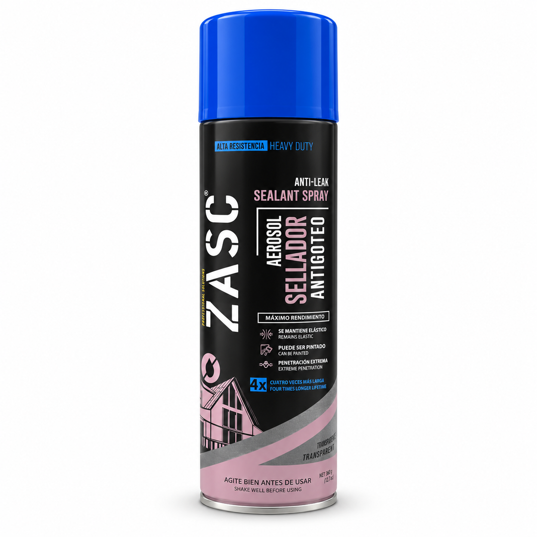 Aerosol Sellador Antigoteo Transparente ZASC Heavy Duty (360 g)