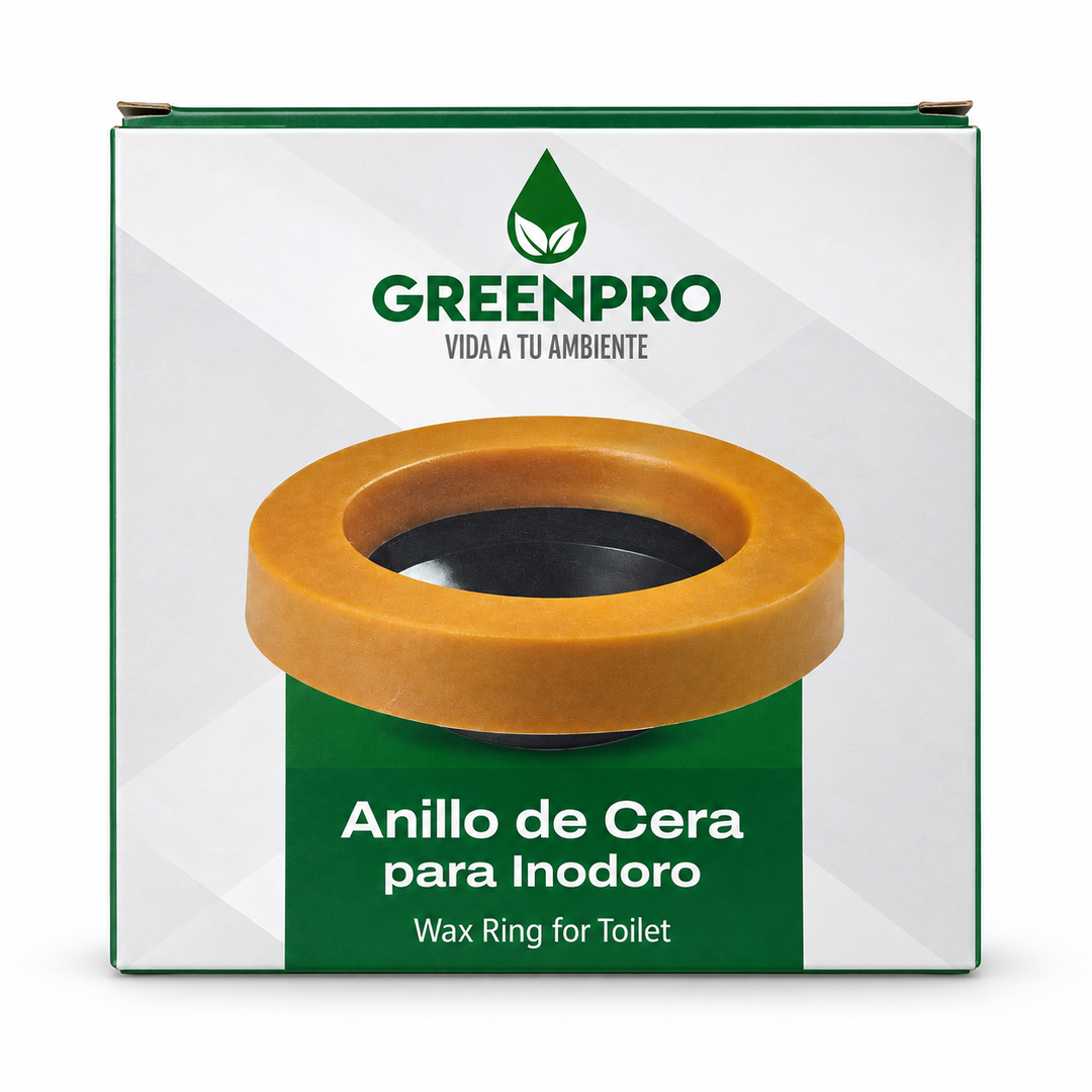 Anillo de Cera para Inodoro Greenpro con Guía (Antibacteriano y Anti-Moho)