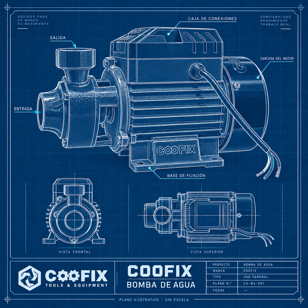 Bomba de Agua Periférica Coofix 1/2 HP (370W) - Modelo CF-QB003