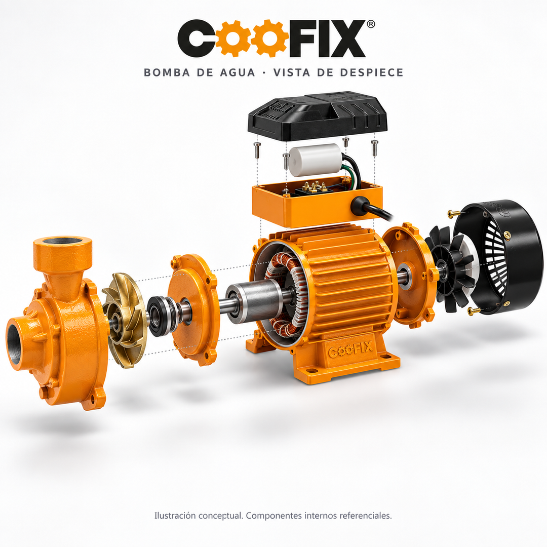 Bomba de Agua Periférica Coofix 1/2 HP (370W) - Modelo CF-QB003