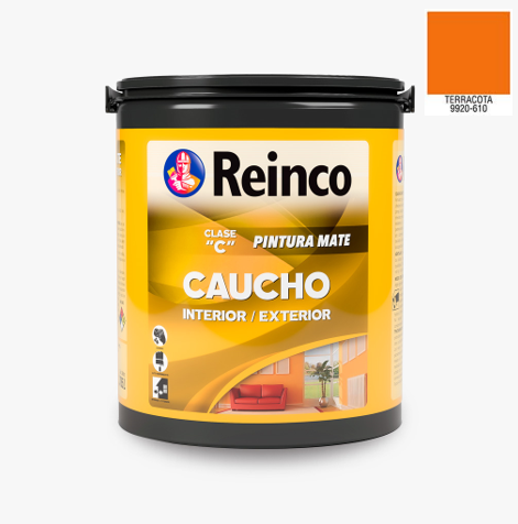 Pintura Caucho Color Terracota 1 Galon Reinco