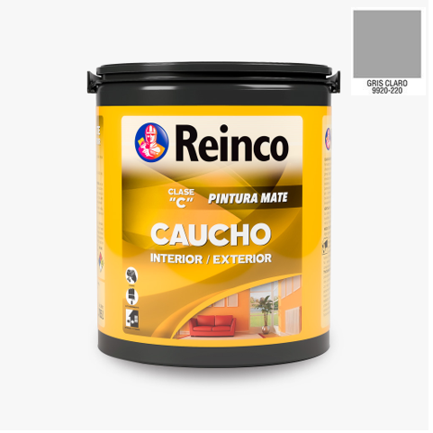 Pintura Caucho Color Gris Claro 1 Galon Reinco