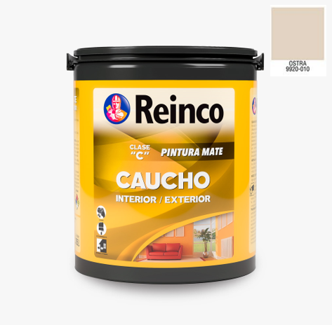 Pintura Caucho Color Ostra 1 Galon Reinco