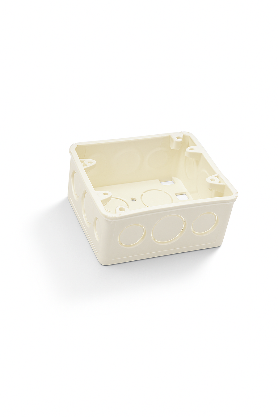 Cajetín plástico cuadrado 4x4-ferreunica 