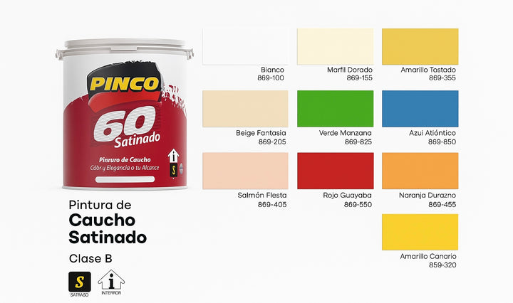 Pintura Satinada Galon PINCO