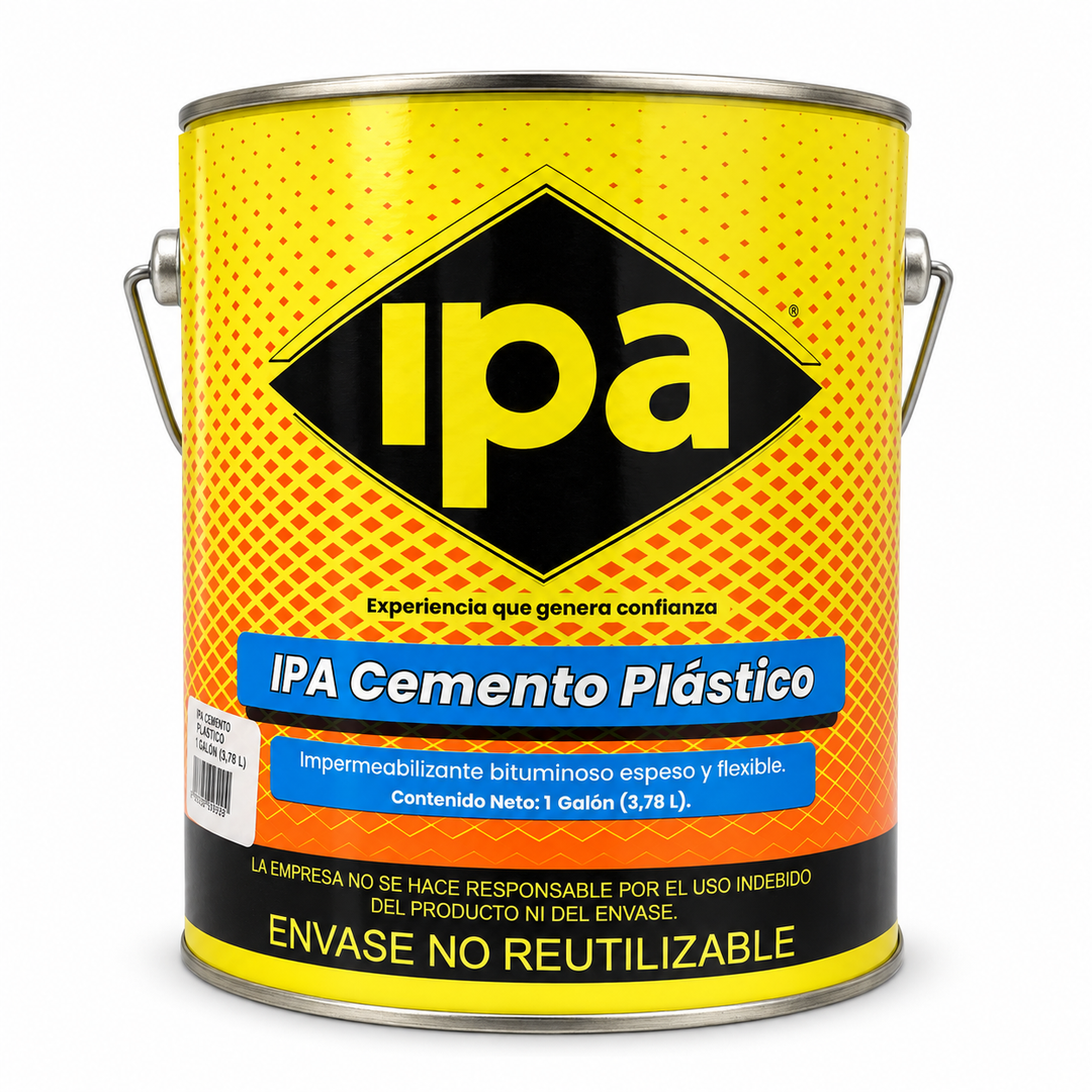 IPA Cemento Plástico (Impermeabilizante Bituminoso Espeso) – 1 Galón (3,78 L)