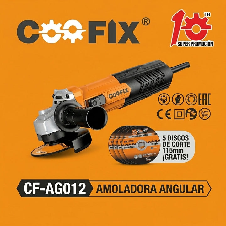 Esmeril Angular Coofix 4-1/2" (115 mm) 1100W 110V (CF-AG012)