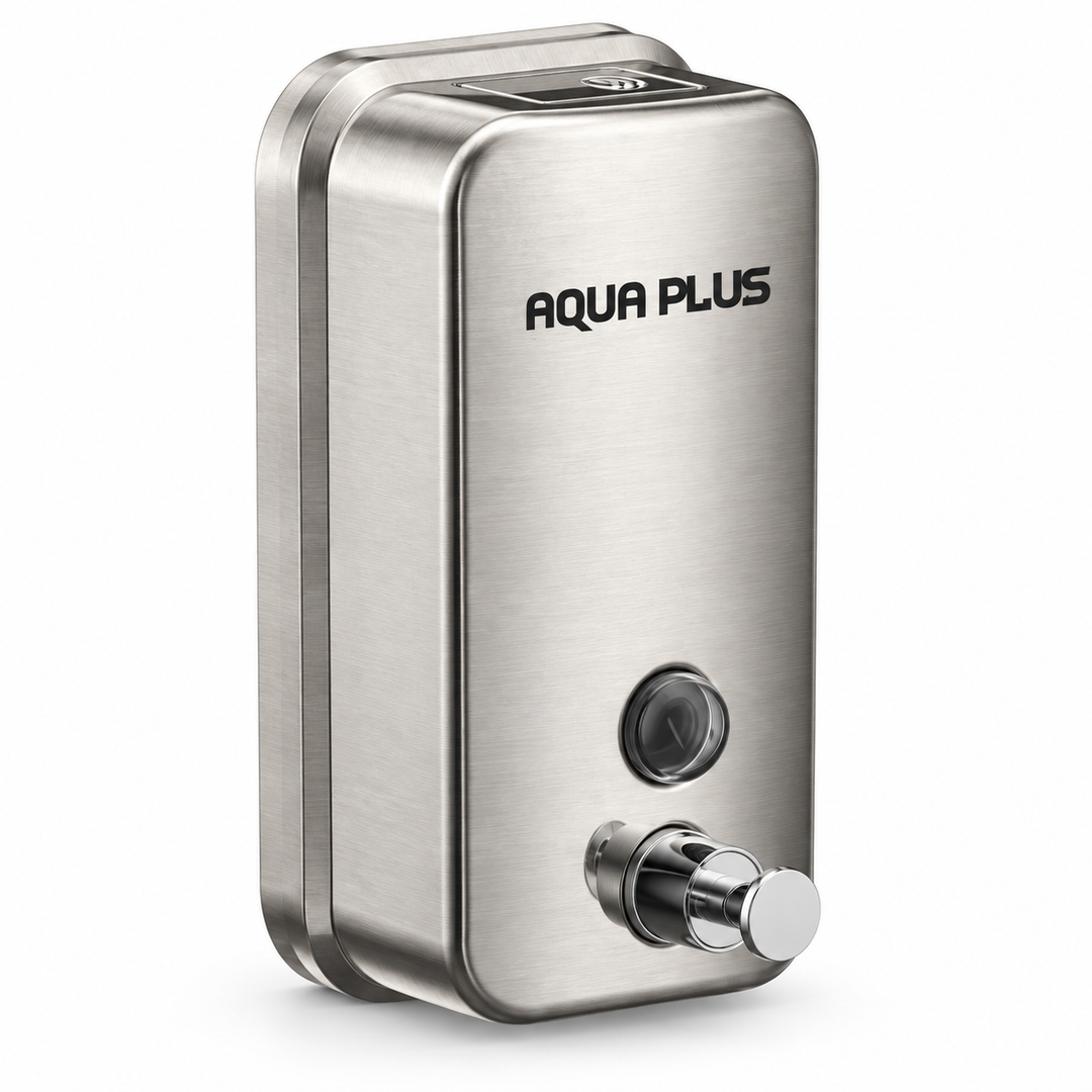 Dispensador de Jabón Líquido Aqua Plus 1000 ml en Acero Inoxidable (AQP-23437)