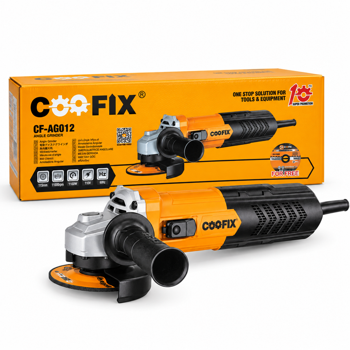 Esmeril Angular Coofix 4-1/2" (115 mm) 1100W 110V (CF-AG012)