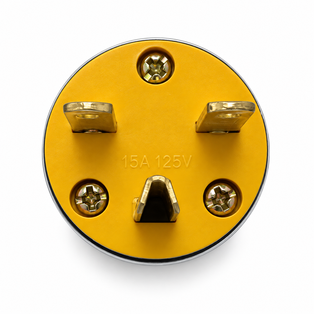 Enchufe Macho Blindado 15A 125V Vitron® para Uso Pesado
