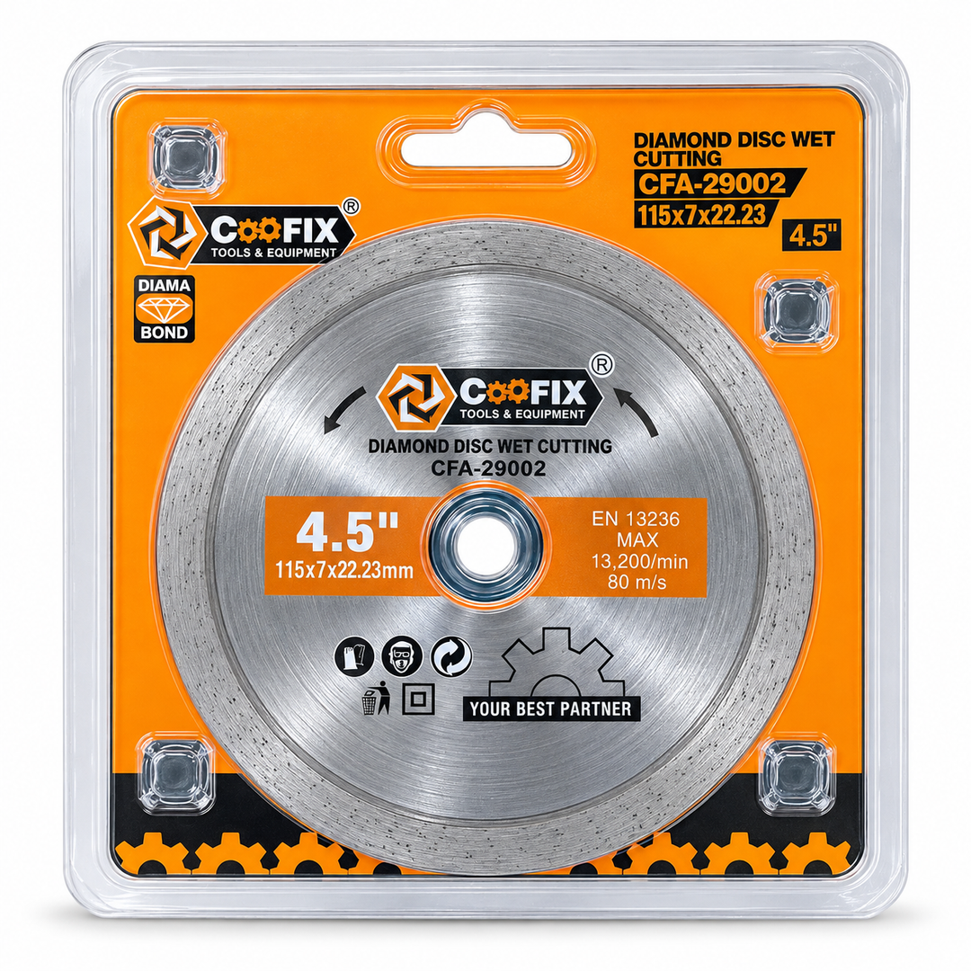 Disco de Diamante Continuo Coofix 4.5" (115 mm) para Cerámica y Porcelanato (CFA-29002)
