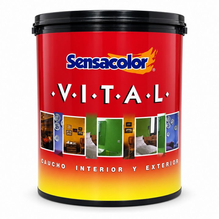 Pintura de Caucho Sensacolor Vital Clase C (Interior) – 1 Galón (3.785 L)