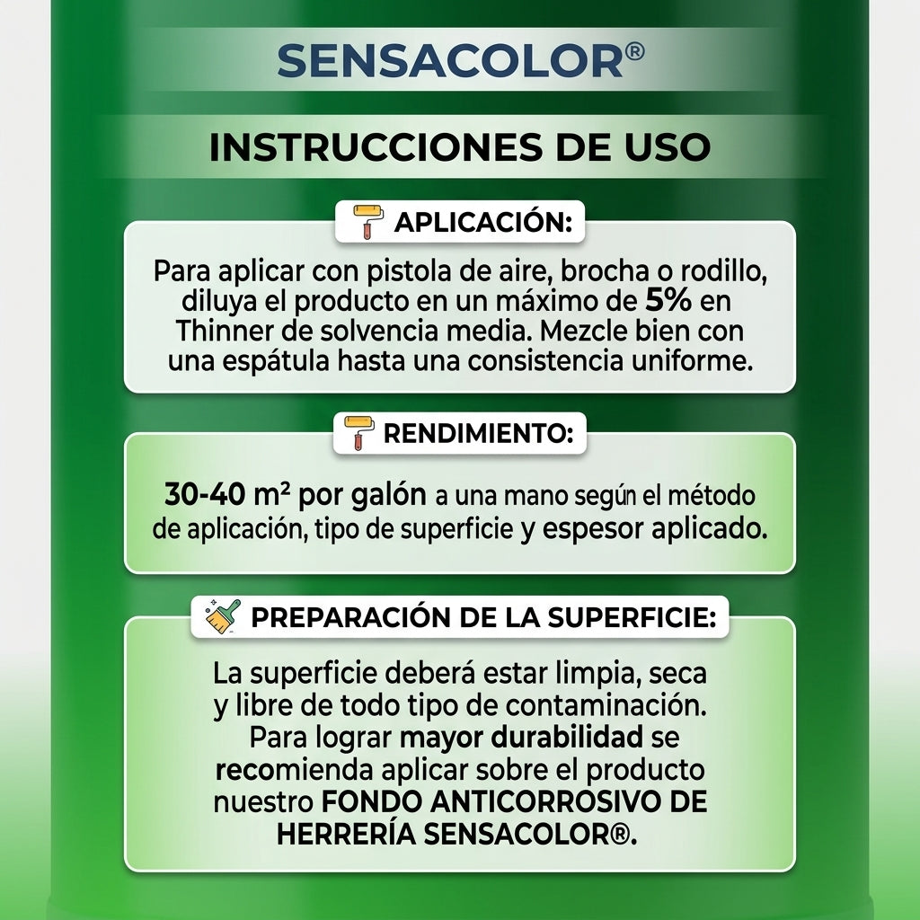 Pintura Esmalte Sensacolor Vital (Interior / Exterior) – 1/4 Galón (946 cm³)