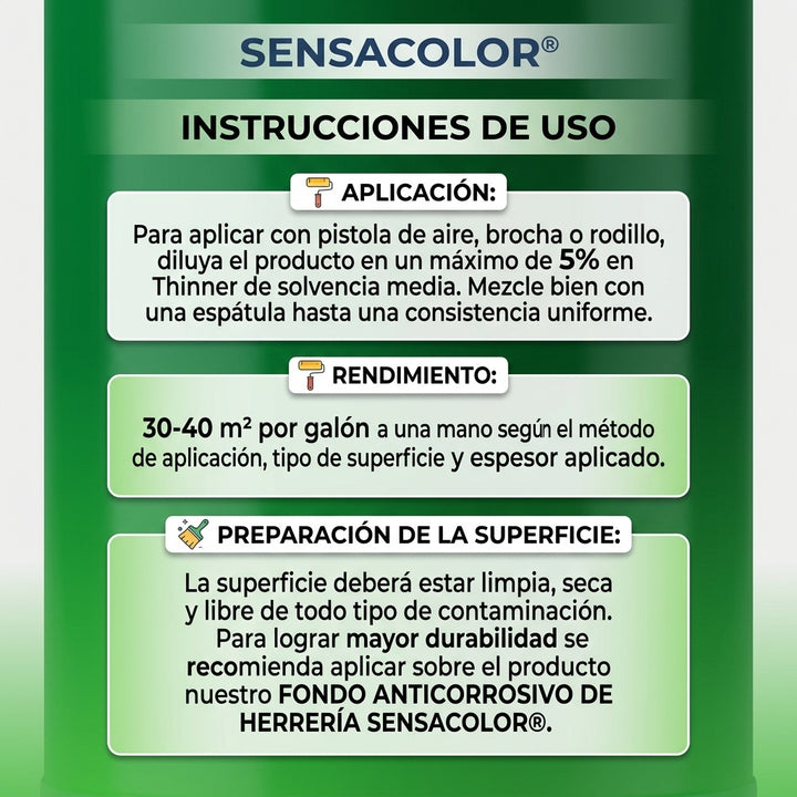 Pintura Esmalte Sensacolor Vital (Interior / Exterior) – 1/4 Galón (946 cm³)