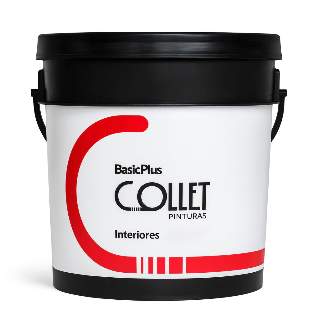 Pintura cuñete de 4 galones color balnco, azul, marfil, verde manzana marca collet para interiores-ferreunica