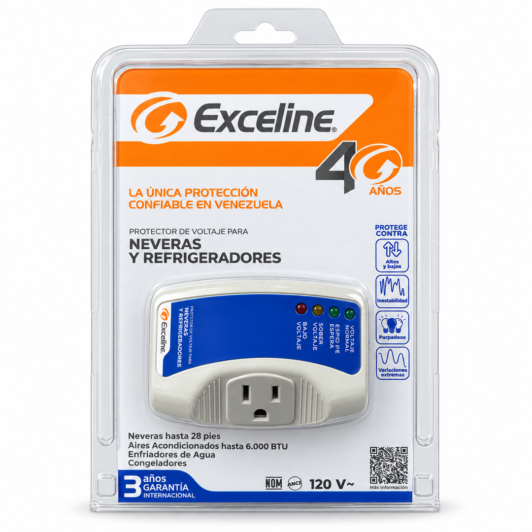 Protector de Voltaje Exceline GSM-N 120V para Neveras y Refrigeradores