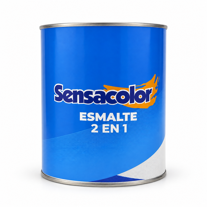 Esmalte 2 en 1 Sensacolor Anticorrosivo y Brillante – 1 Galón (3,785 L)