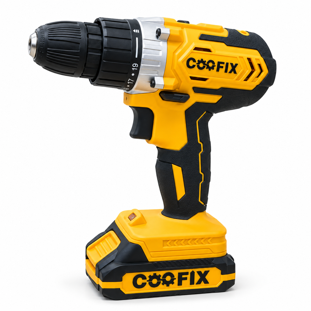 Taladro Inalámbrico Coofix 20V 10mm (CF-CD008) con Batería de Litio y Punta Doble