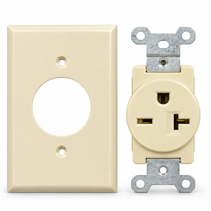 Tomacorriente para Aire Acondicionado 20A 250V Brickell con Placa