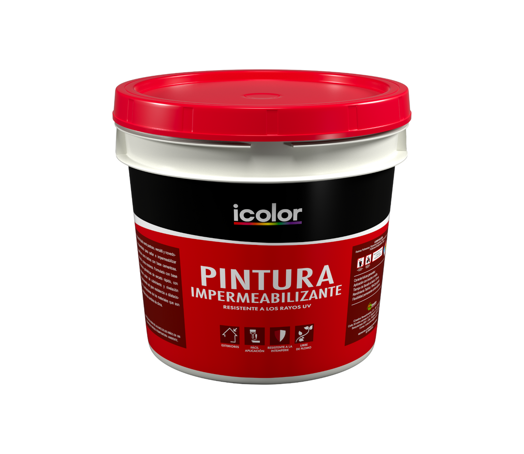 Pintura Impermeabilizante Verde Galon Icolor