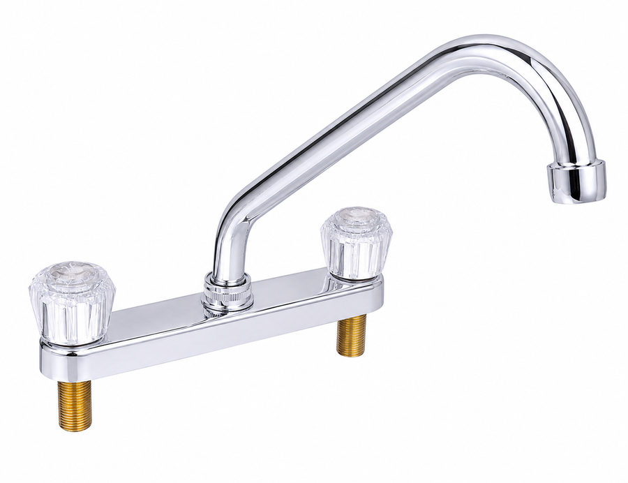 llave de fregadero doble pomo acrilico Ferreunica